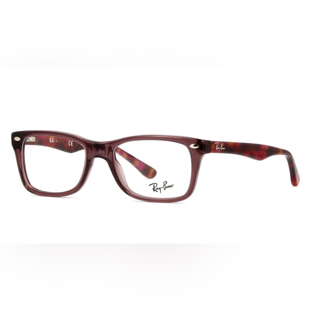 Ray-Ban frame RB5228 5628 Eyeglasses Polished Opal Brown 55mm Full Rim Unisex
